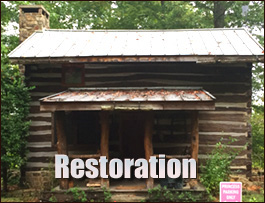 Historic Log Cabin Restoration  Goodway, Alabama